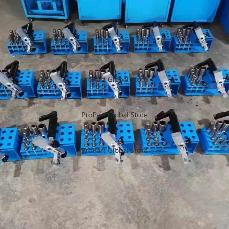 Blue Portable Workshop Hydraulic Rubber Hose Skiving Machine Stripping Tool 1/4-2inch Work Range for Hose Assembly Engine Core