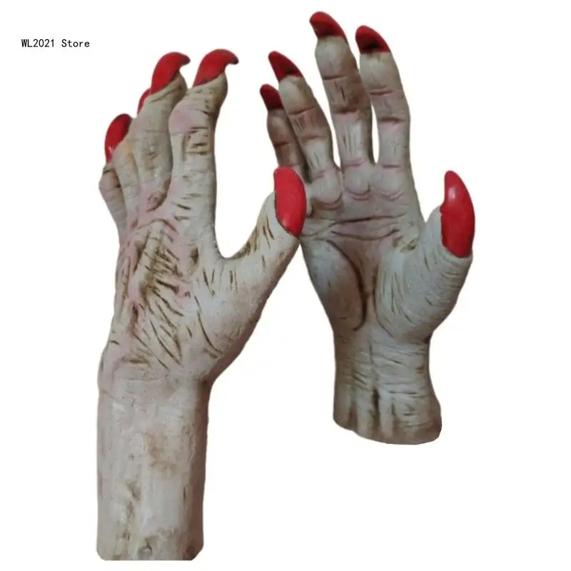 Classical Halloween Gloves Horrible Devil Cosume Cosplay Gloves Costume Horrible Realistic Scary Gloves