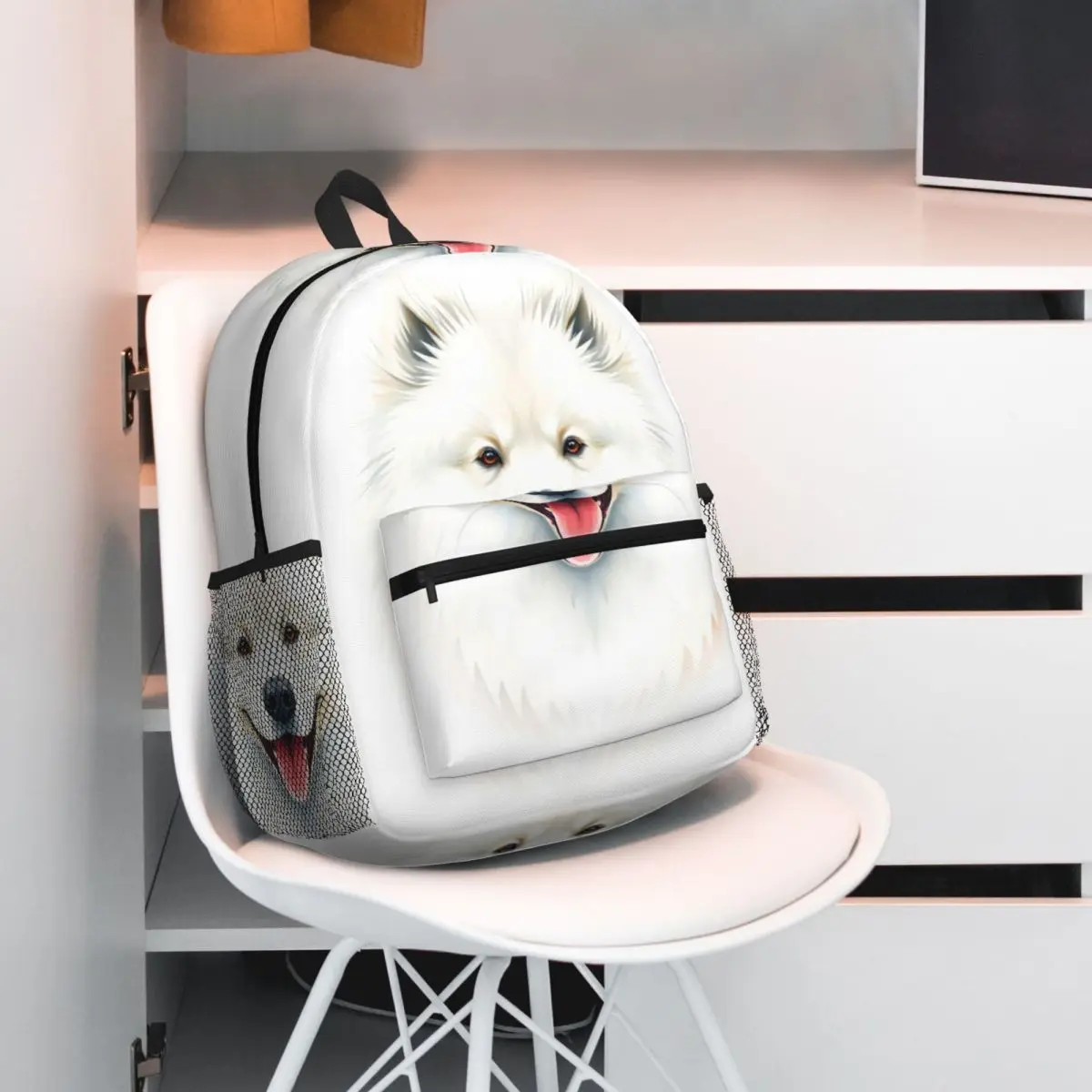 

Samoyed Dog Animal tudent Backpack School Bag Hiking Travel Daypack for Men Women Fashion Bookbag Shoulder Bags