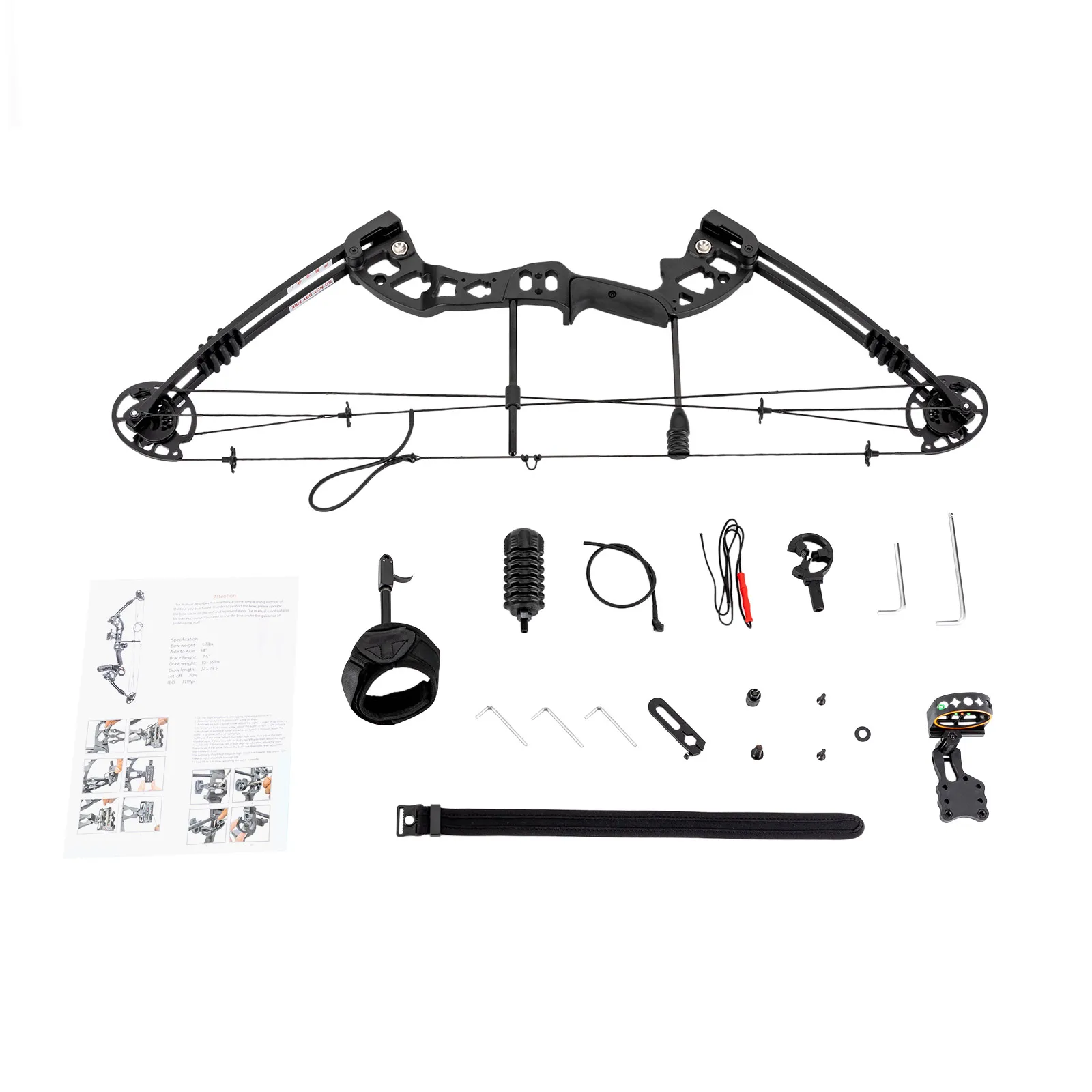 Pro composto mão direita arco kit arco composto setas conjunto de tiro com arco ajustável portátil kit caça arco