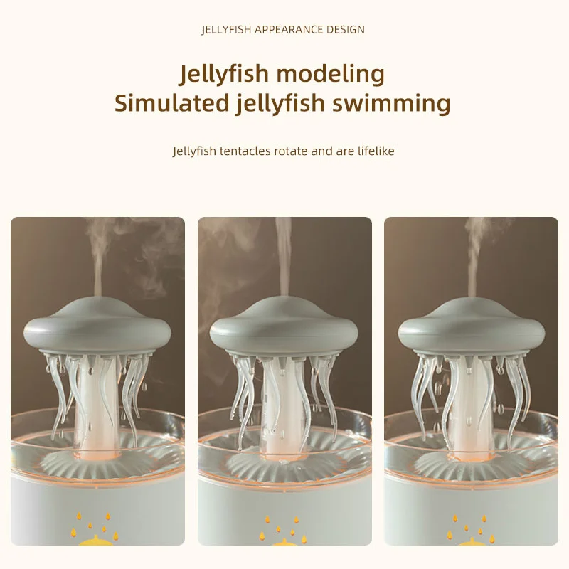 2026 New Upgrade Jellyfish Aroma Diffuser With 7-Color Night Light & 3-Speed Timer - Essential Oil Diffuser Air Humidifier For