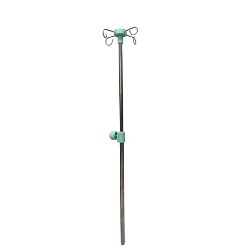

Good quality stainless steel floor infusion support removable hospital medical infusion iv pole drip stand