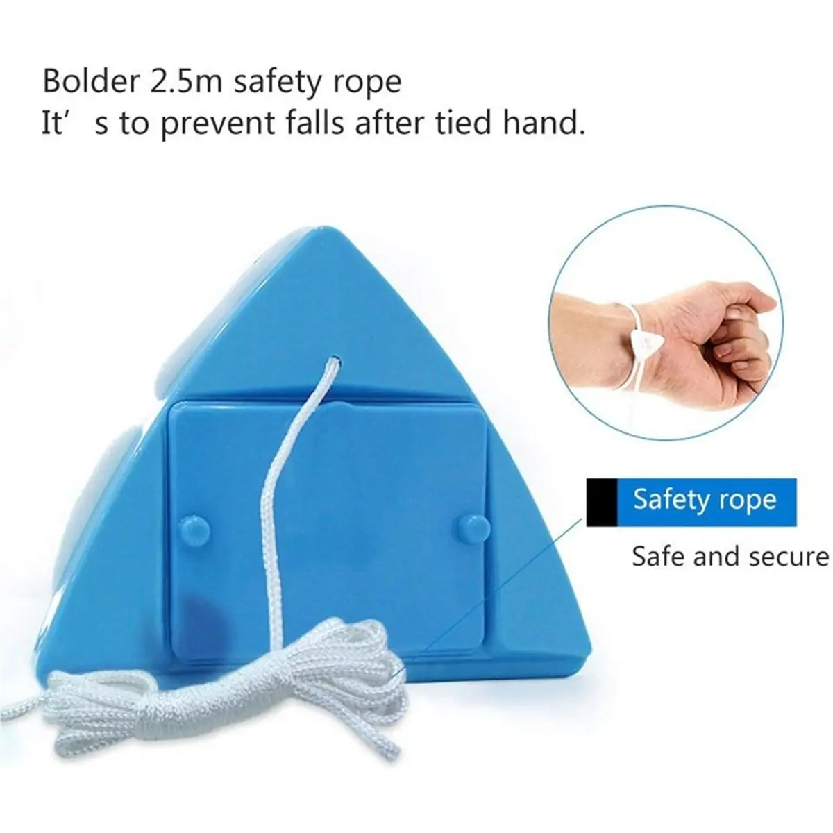 AA14 Double-Sided Glass Cleaning Tool, 5 Adjustable Settings, Suitable for High-Layer Glass Bowl, Thickness 4-22mm Glass