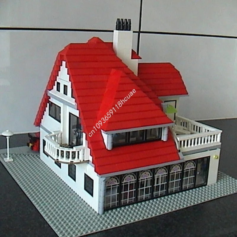 2609 pçs moc villa 2 0 cityed modelo blocos de construção brinquedos construção montar educação presentes natal tijolo crianças aniversário