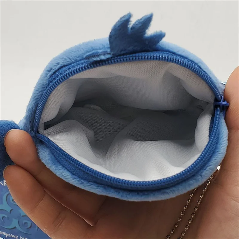 Porte-monnaie en peluche Disney Stitch pour femme, mini portefeuille de dessin animé, sac de rangement créatif, porte-carte d'identité, fermeture éclair, jouets pour enfants