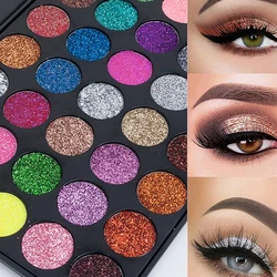 35 Color Glitter Eyeshadow Stage Show Makeup Sequins Sparkle Diamond Highlight Eyeshadow Powder Female Eye Makeup Cosmetics