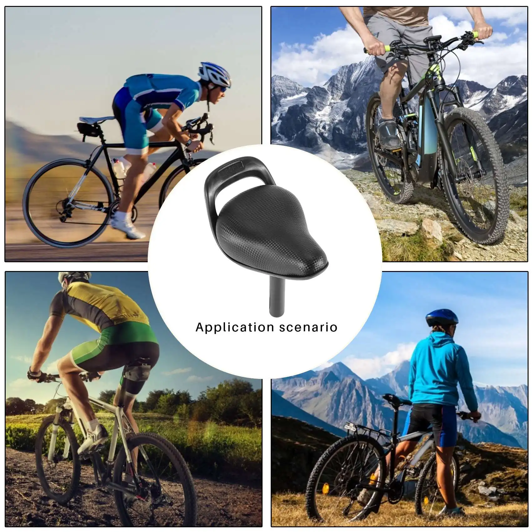 سرج دراجة AF93 للأطفال، وسادة سرج مريحة للدراجة، ملحقات بديلة ناعمة لدراجة الطرق الجبلية في الهواء الطلق