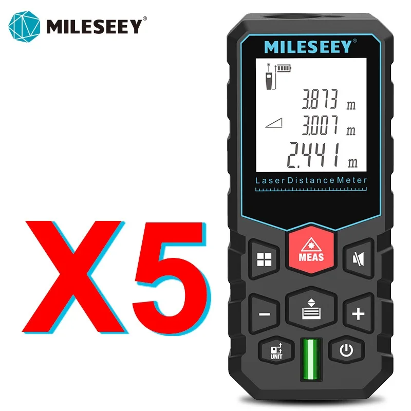 Mileseey-電子ホイール付きデジタルレーザー距離計,レーザー距離計