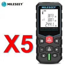 Mileseey medidor de distância a laser roleta eletrônica laser fita digital rangefinder trena metro laser range finder fita métrica