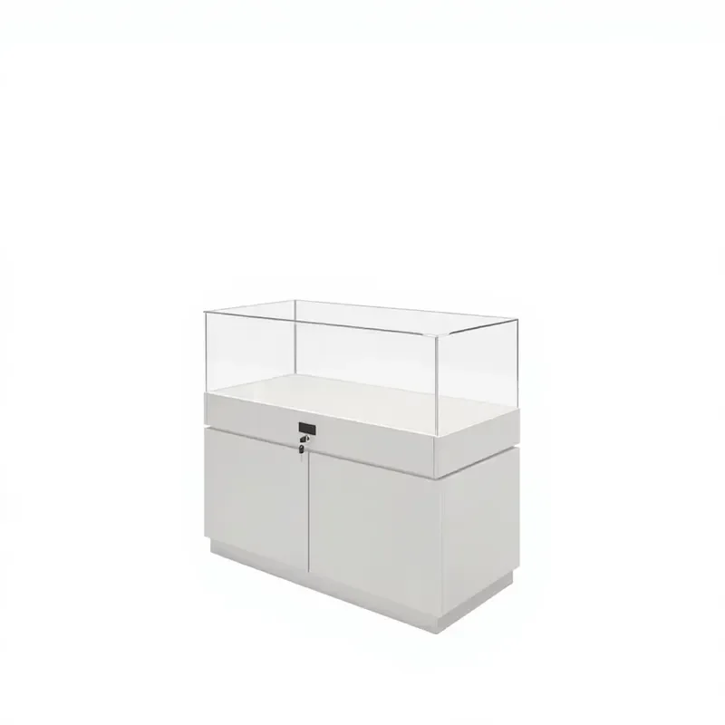 Customizable Glass Display Cabinet for Jewelry Glasses Mobile Phones Statues Museum Cultural Heritage Removable Storage
