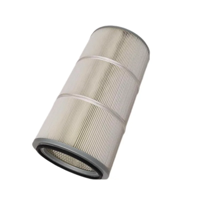 Customize Functional and Efficient Coated Polyester Dust Filter Cartridge for Industrial Dust Collector