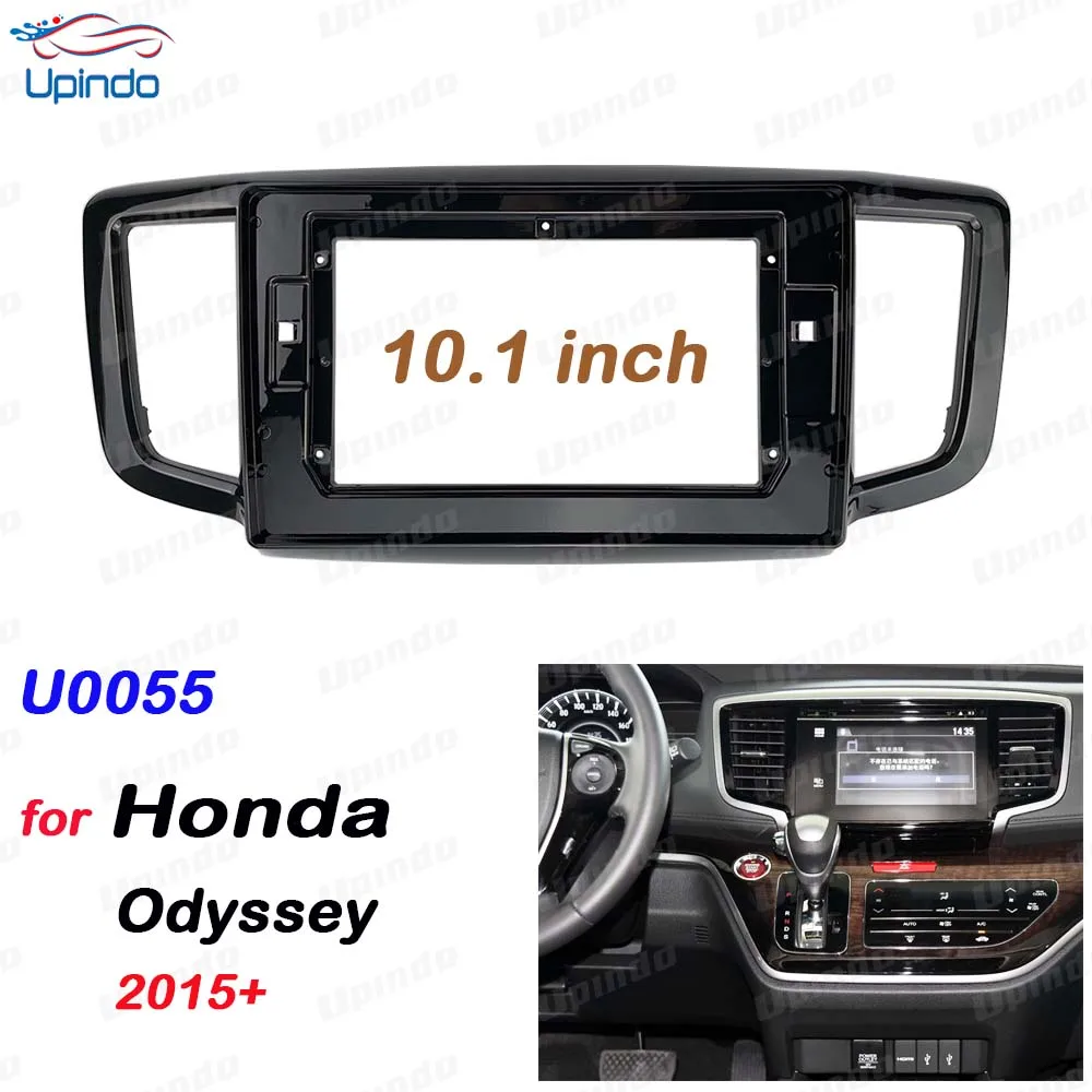 

2 Din 10,1-дюймовый автомобильный радиоприемник для установки DVD GPS Mp5 Пластиковая рамка лицевой панели для Honda Odyssey 2015+ Комплект крепления на приборную панель