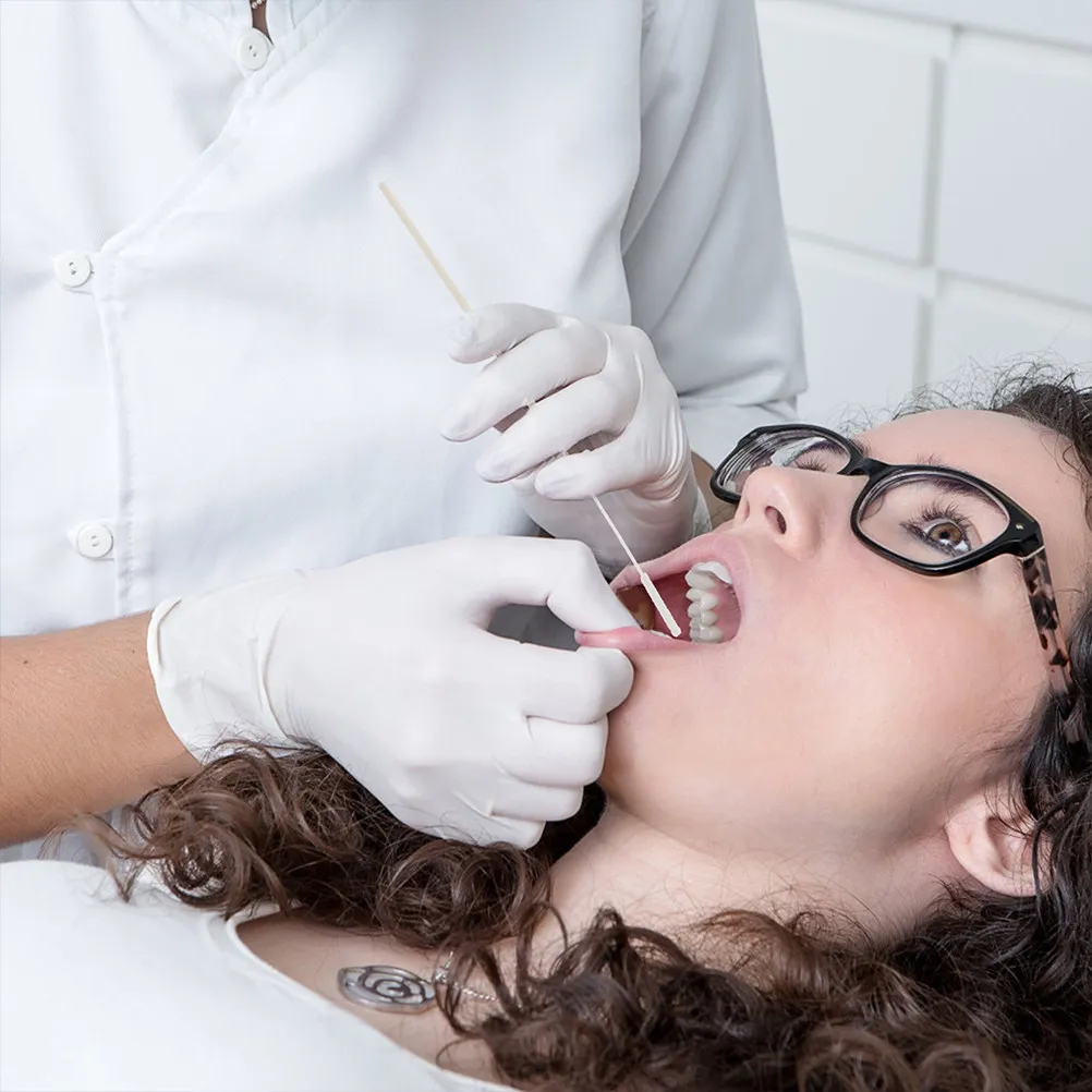 

60 шт. Стерильные одноразовые назальные и фарингеальные тампоны с флокированным наконечником для тестирования в больницах и школах