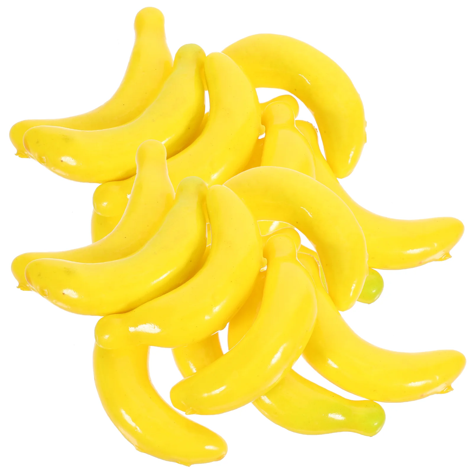 20 Pcs Simulated Small Models Model Set Simulation Banana Decor Fake Layout Scene Creative Lifelike Modelss Foam Artificial