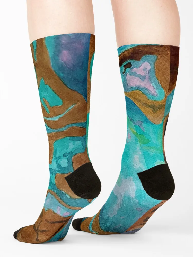 Australian Boulder Opal by Kathryn Boundy Socks professional running japanese fashion Wholesale snow Socks For Men Women's