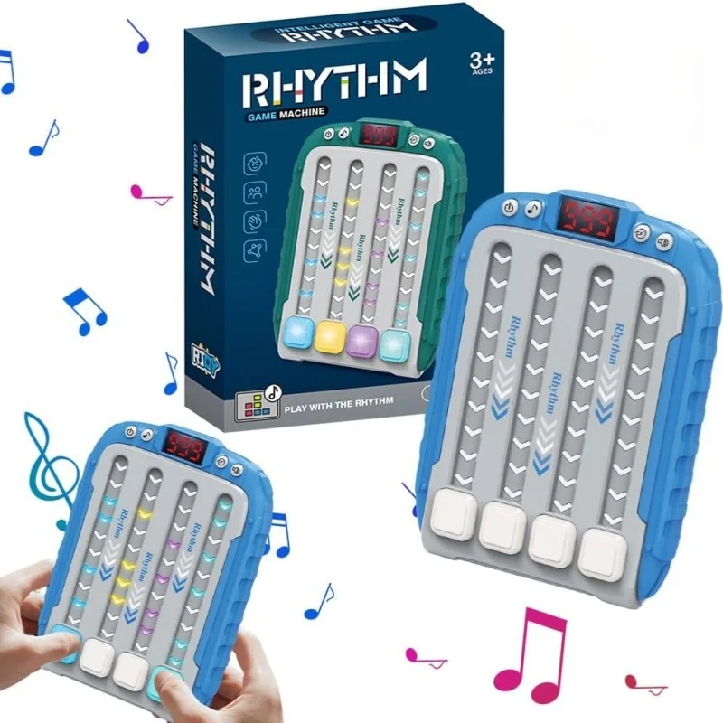 

Электронная музыкальная ритм-головоломка, игровой автомат, интерактивная светодиодная подсветка, развивающие игрушки для детей, настольные игры для путешествий, вечеринок, подарки