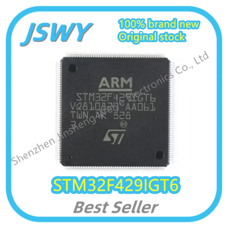 

(1/10 Piece) STM32F429IGT6 LQFP-176 MCU Microcontroller Chip IC New and Original