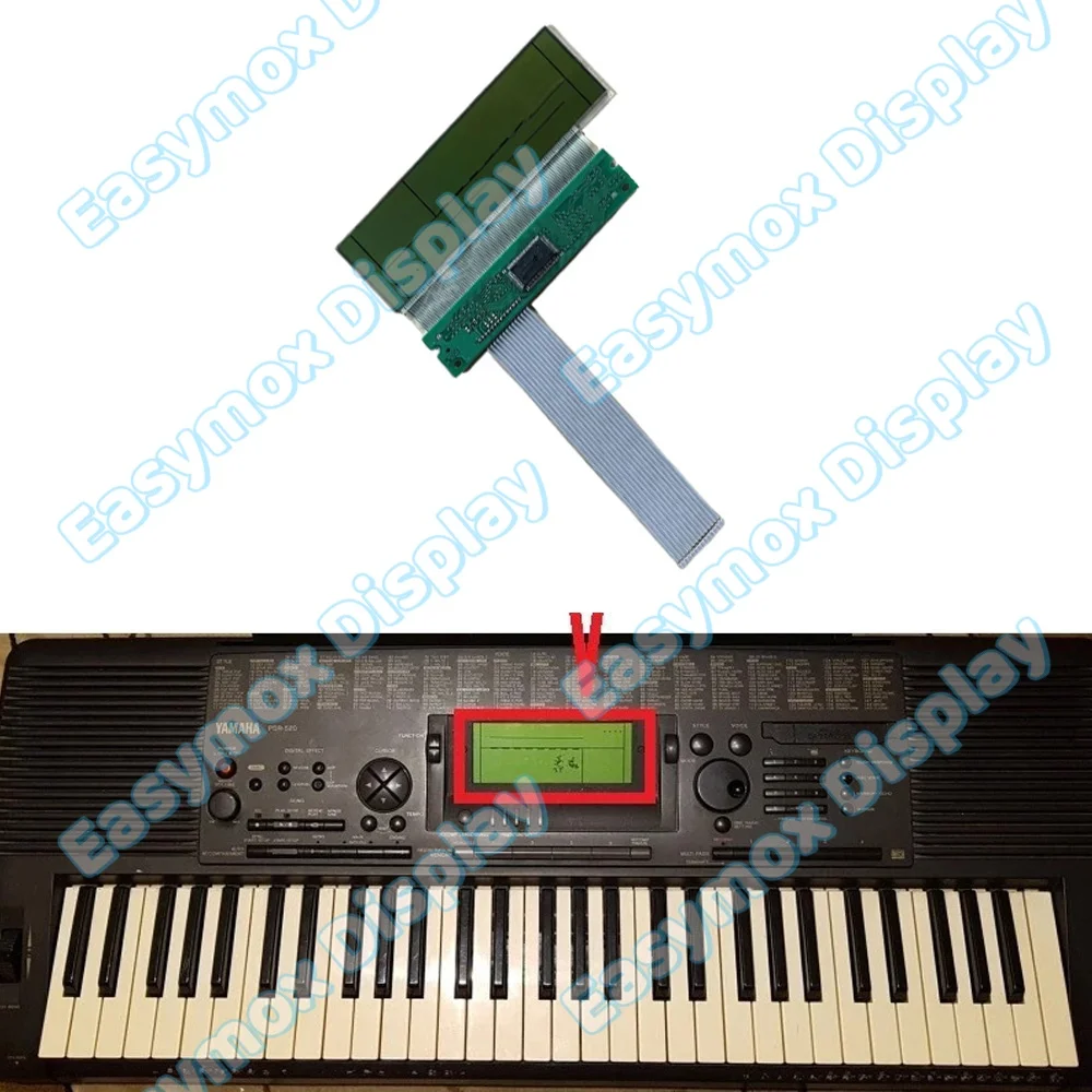 

LCD Display For Yamaha PSR-520 PSR-620 PSR520 PSR620 PSR 520 620 Digital Piano Screen Replacement