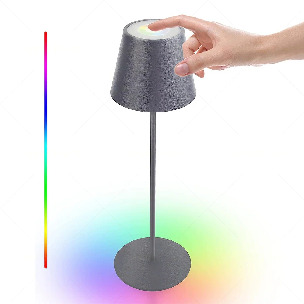 LED table lamp Adjustable color Restaurant Bedroom Diamond Bar Table light Atmosphere light Nightlight Bed light Rechargeable li