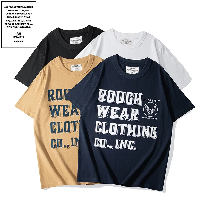 OKONKWO_ARMY_AIR_FORCES Air Force Military TEE Heavy 230g Thick Round Neck T-shirt