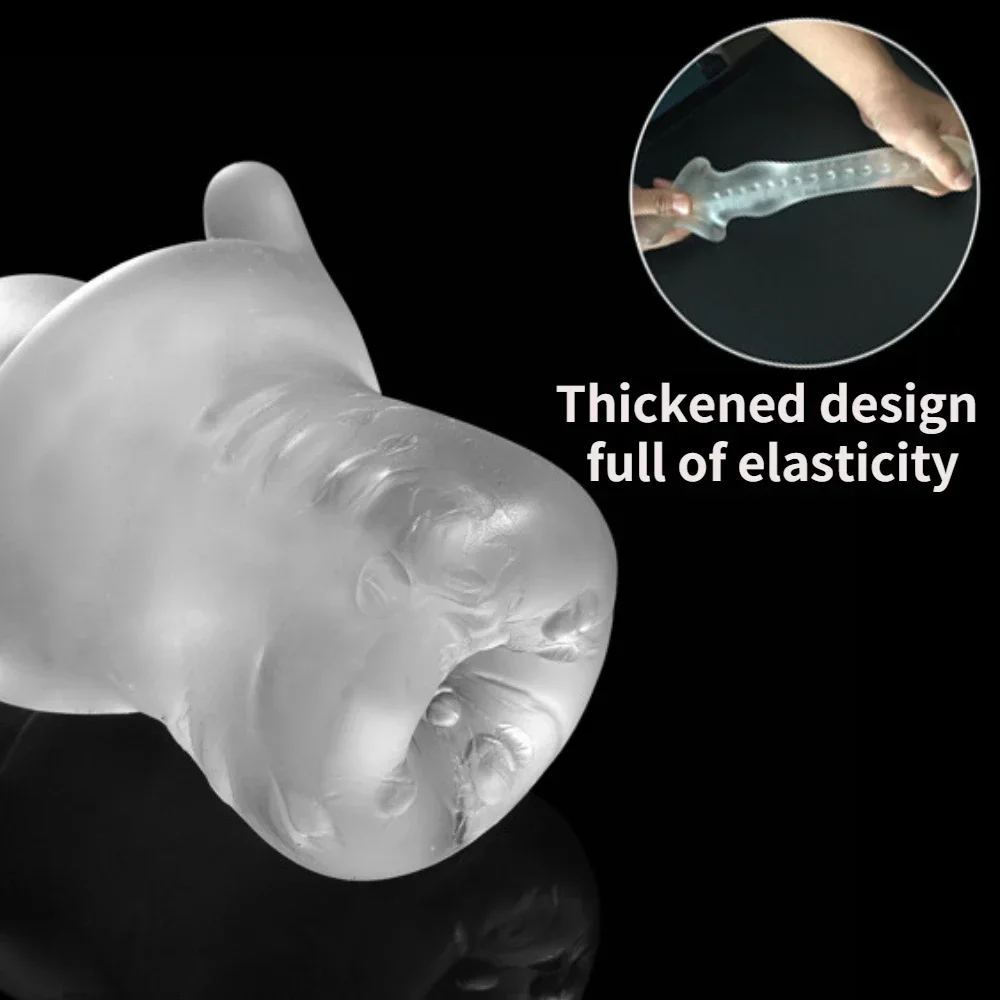 Soft Silicone Anal Trainer Sex Toys Anal Tunnel Butt Plug Prostate Massager Hollow Anal Plug Male Penis Dildo Adult Sex Toy 18+