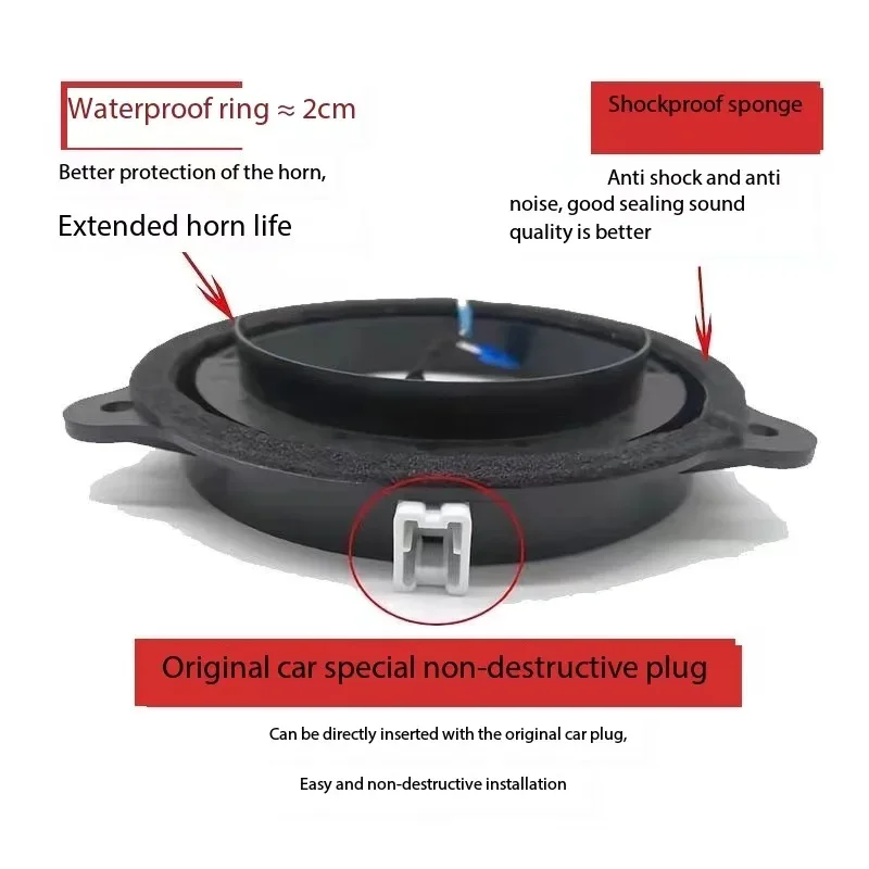 Suitable for The Non-destructive Installation of 6.5 Inch Car Horn Accessories Washer Base Bracket of The Original Car Plug