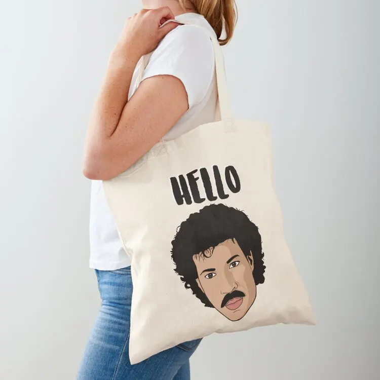 

Hello, Happy Birthday - Lionel Richie Birthday Card Tote Bag female bag shopping cart bags Fabric bag tote men's
