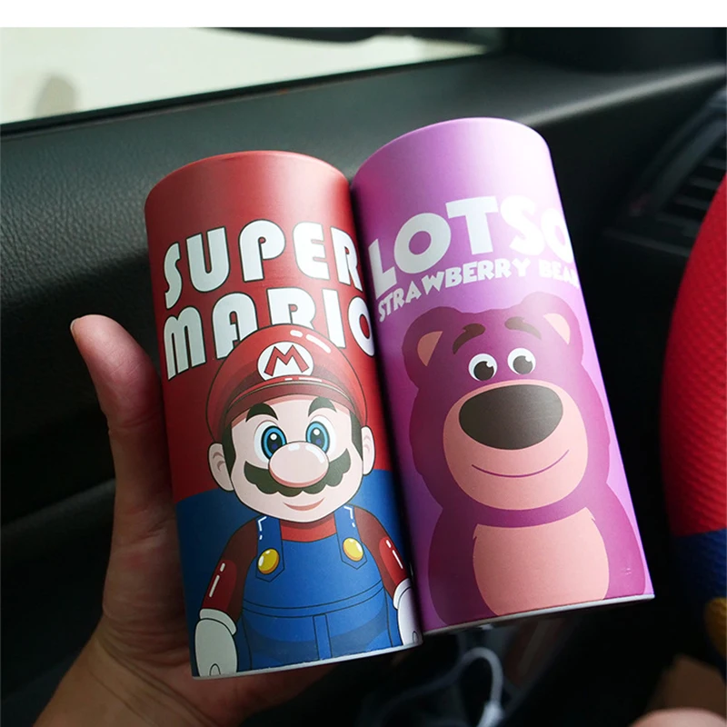 Super Mario Cartoon Car Paper Box Personalized Paper Tissue Cartridge In Car Use Creative Living Room Dining Room with 50 Tissue