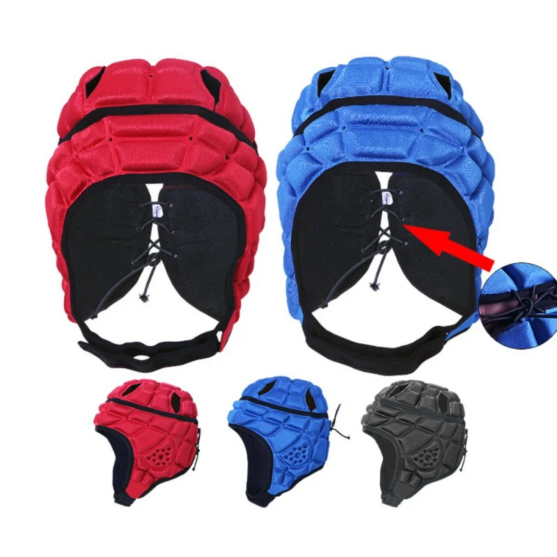 Children Professional Football Goalkeeper Helmet Kids Soccer Rugger Cap Headguard Child Skating Head Protector