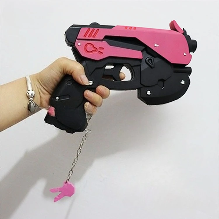 OW DVA Hand Gun Simulation Toy Gun Halloween Party Masquerade Costume Prop Game Cosplay Accessories
