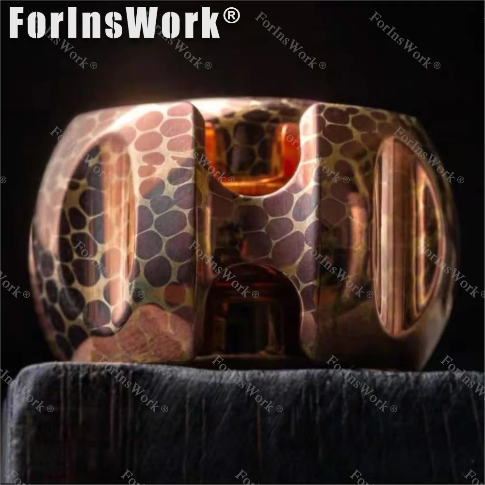 SHANGHAI EDC SHOW LAUTIE Dragon échelle cuivre damas NOIZ Fidget Spinner doigt décompression jouets pour adultes Collection