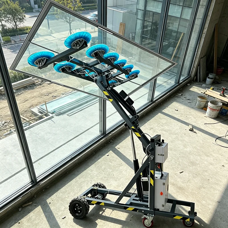 High Capacity Vacuum Glass Lifter with Ergonomic Handle for Easy Glass Installation