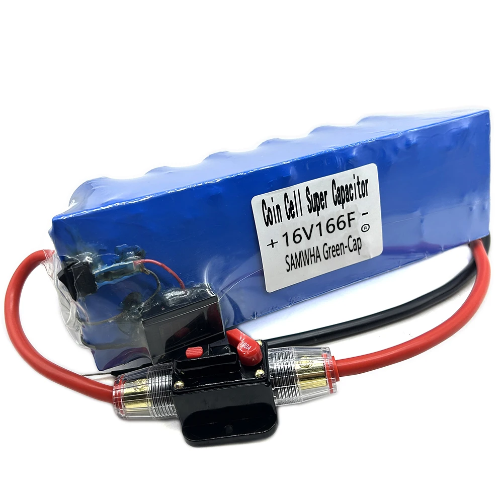 Samwha Green-Cap 16v166f Auto Super Condensator Gelijkrichter Module 2.7v500f Supercondensator Met Voltmeter Hulpaansteker