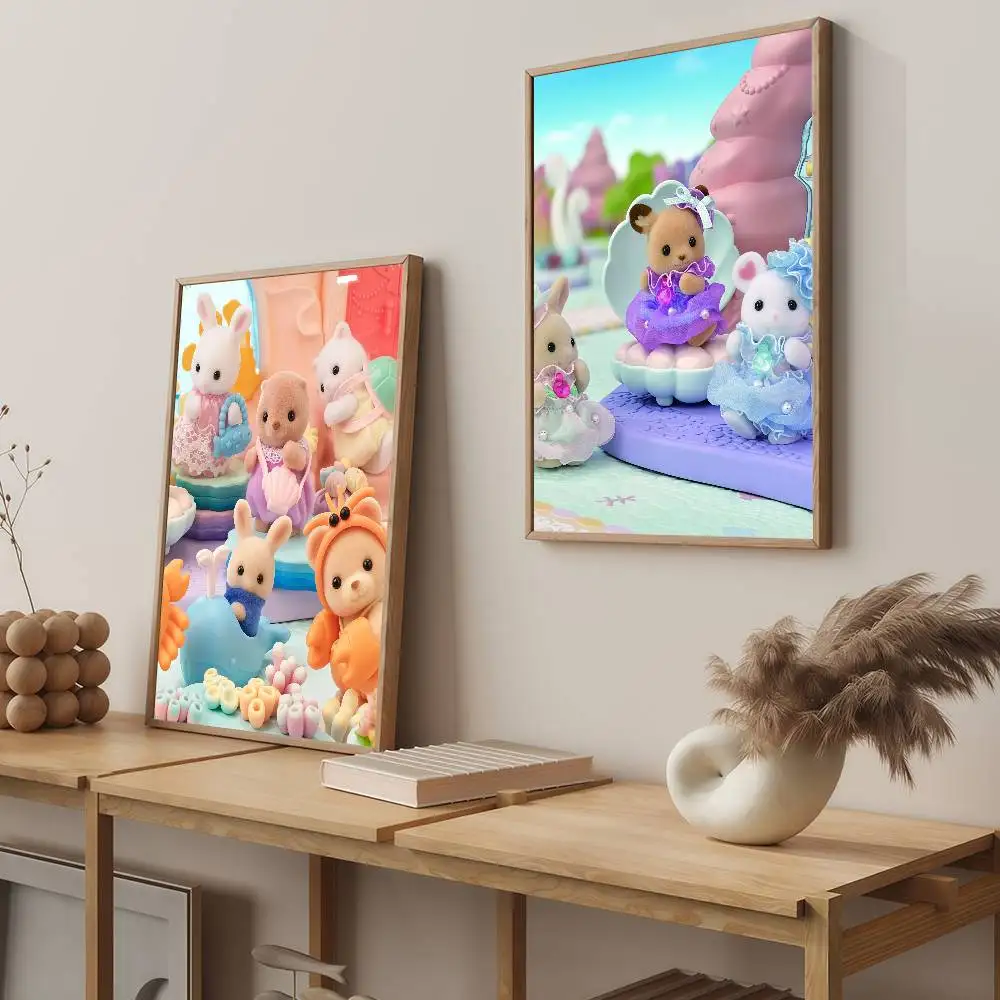 الكرتون S-سيلفانيان لطيف F-العائلات-S ملصق مناسبة للمنزل غرفة المعيشة غرفة نوم مكتب بار الجدار لاصقة تزيين #4