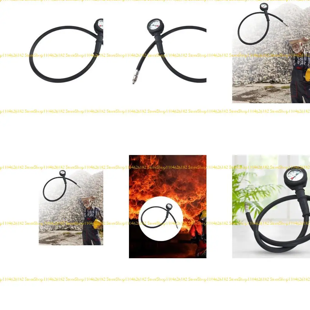 

Q2Q4 Diving Pressure Gauge for Firefighting Air Respirator 0-400 Bar Consoles Diving Air Pressure Tester Equipment