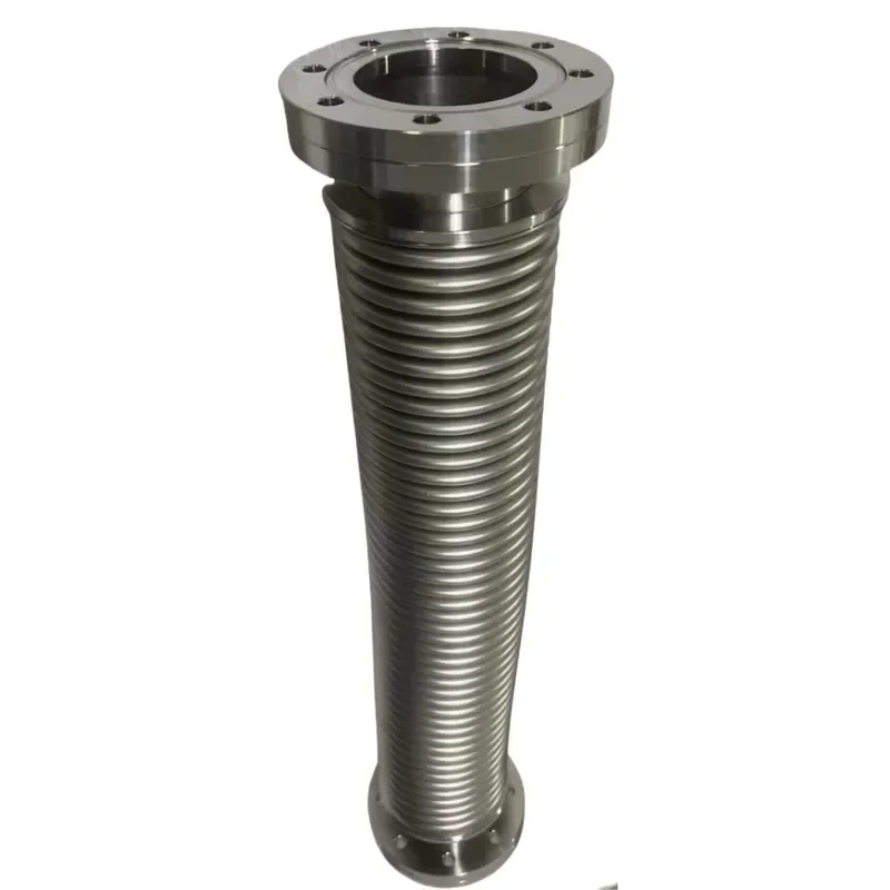 CF Flange 304 Stainless Steel Vacuum Bellows Flexible Hose Pipe Fitting KF ISO DN16 25 35 50 Length 250mm to 1000mm High
