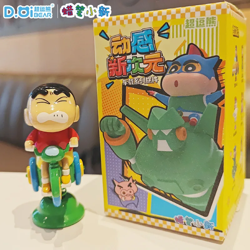 Crayon dos desenhos animados shin chan decoração de mesa caixa cega tendência criativa jogo periférico boneca dos desenhos animados presente festival das crianças