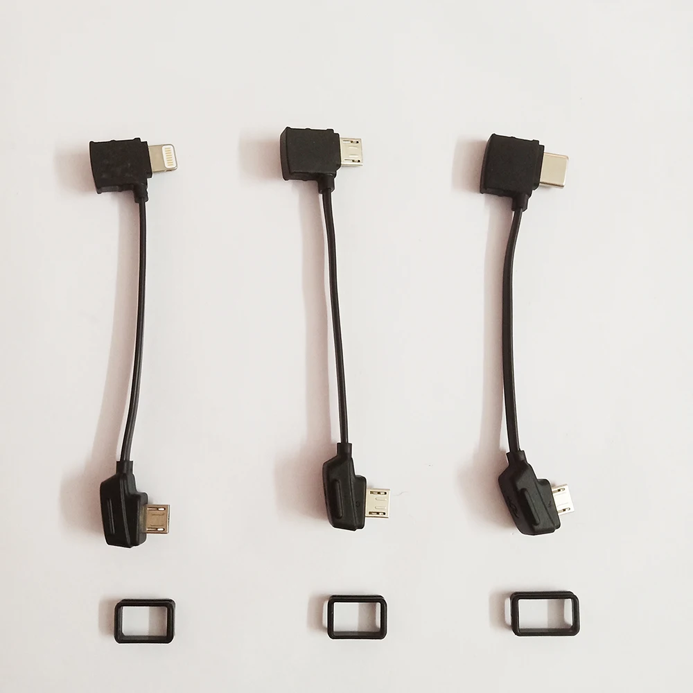 Używany do oryginalnego pilota zdalnego sterowania DJI kabel do transmisji danych dla Mavic Pro 2 Mini 2 Air 2 Wire Connet Android Micro USB type-c IOS