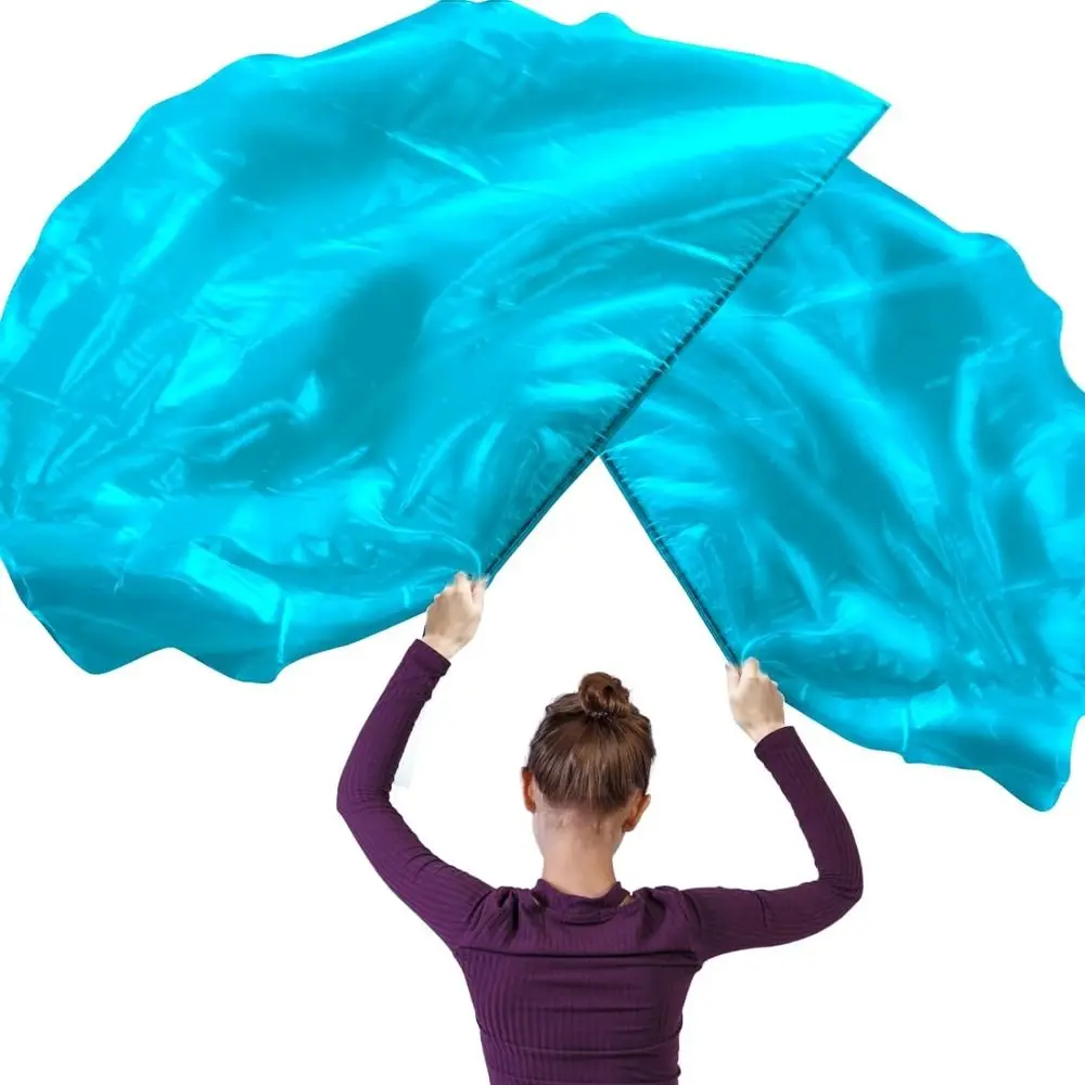 with Telescopic Sticks Belly Dance Accessories Props Scalable Rods Dance Party Colorful Scarves Flag Multicolor Lightweight