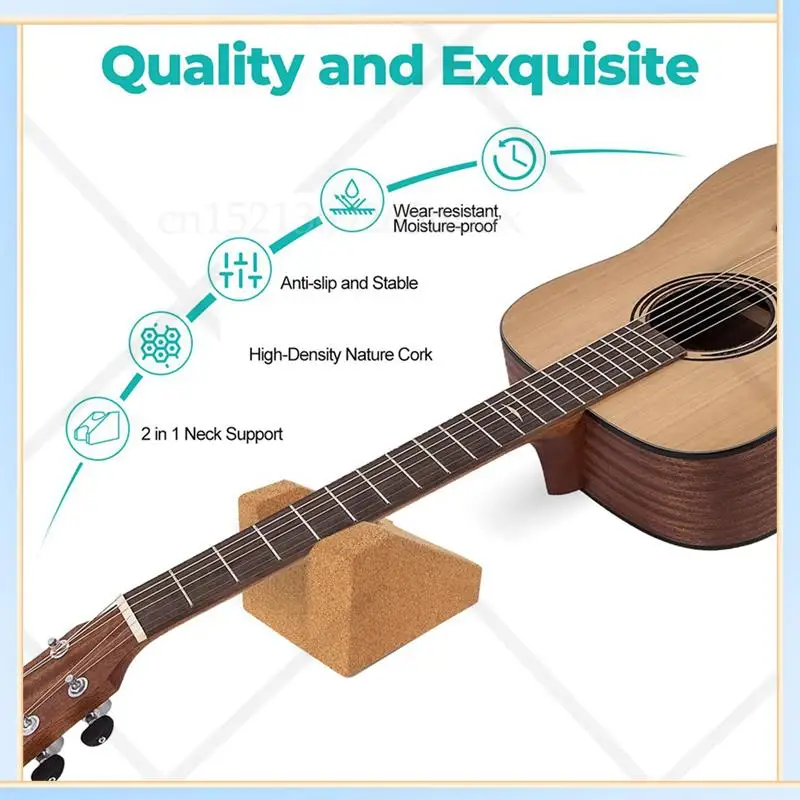 

-SPOR 2X Cork Guitar Neck Rest, Guitar Neck Cradle Support Pillow, Guitar Accessories For Repair, Maintenance, Cleaning