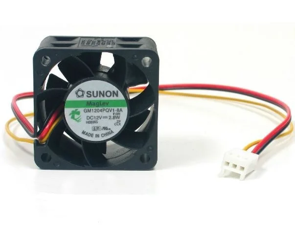 Sunon Maglev GM1204PQV1-8A 고속 센서 케이스 서버 팬, 40x28mm, 4028 4cm, 40mm, 3 핀