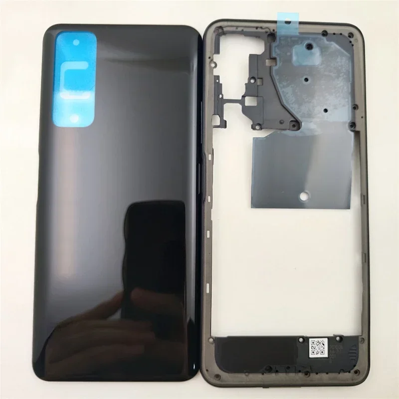 Carcasa de teléfono para Huawei P Smart 2021 / Y7A PPA-LX2 LX3, Marco medio + cubierta de batería, Panel trasero, carcasa de puerta trasera, reemplazo