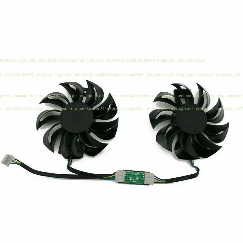 X + пара вентиляторов, вентилятор-кулер для POWERCOLOR RX460 RX560 GA81B2U, графическая карта 75 мм X + пара вентиляторов, вентилятор-кулер для POWERCOLOR RX460 RX560 GA81B2U, графическая карта 75 мм