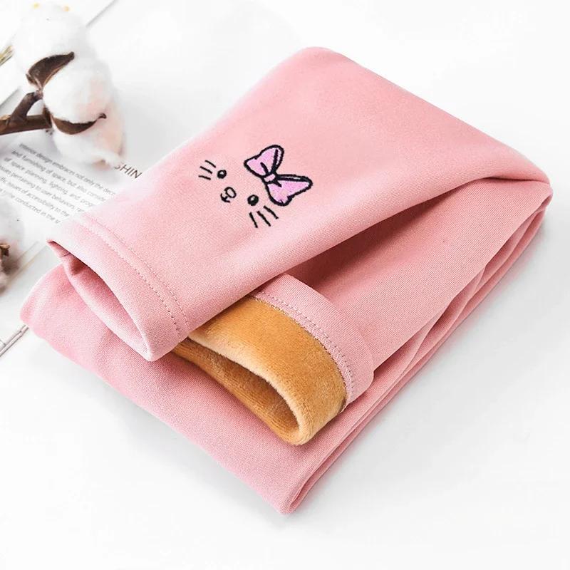 2-8Years Mädchen Leggings Herbst Winter Dicke Warme Samt Kinder Leggings für Mädchen Kinder Unterteil Hosen Strumpfhosen – Detail 5