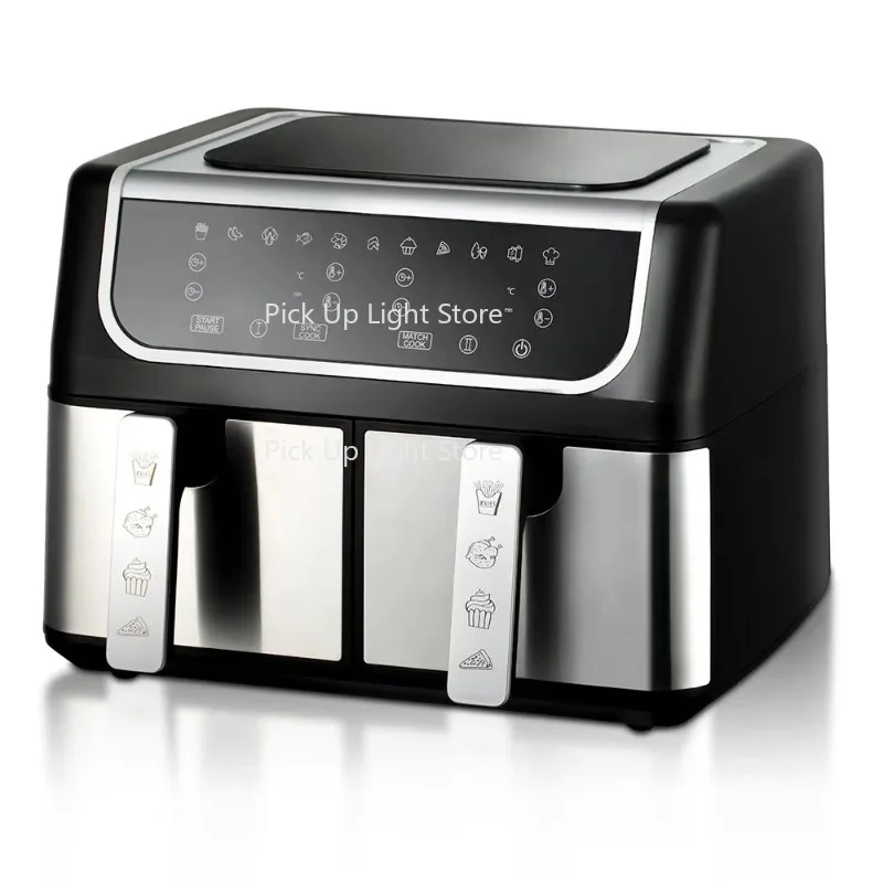 

Large New Air Fryer LED Display Dual Air Fryer Easy to Clean High Quality 1700w Electric Air Fryer