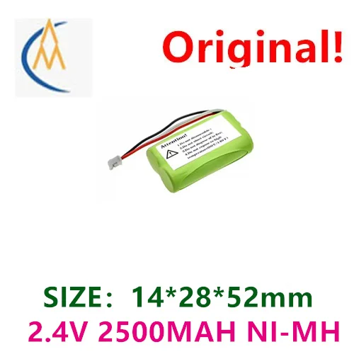 Brand new genuine 2.4V AA2500MAH battery cordless mother and child machine with long standby time and three wire sufficient capa