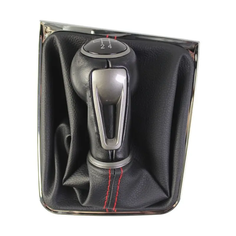 For VW Golf 7 A7 MK7 For GTI GTD Replacement Gear Shift Knob- New 5/6-Speed MT Lever Change Stick With Gaiter Boot Cover 6 Speed