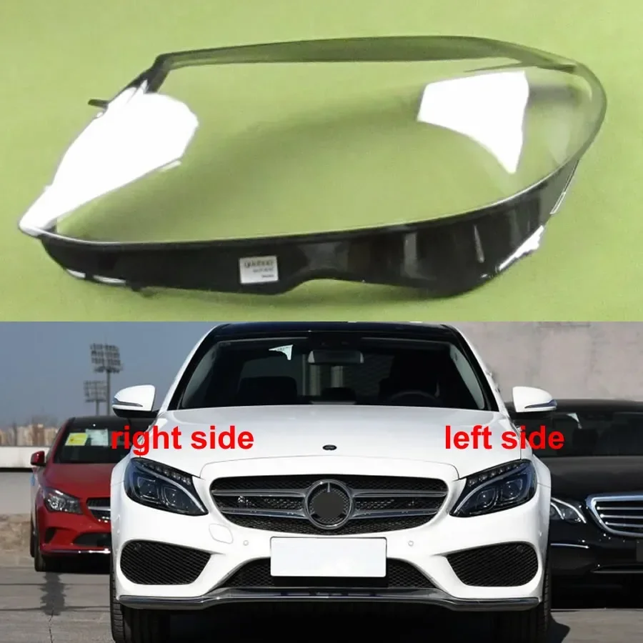 

For 2015-2018 Mercedes Benz W205 C180 C200 C260L C280 C300 Lampshade Headlight Shell Transparent Mask Cover Car Accessories