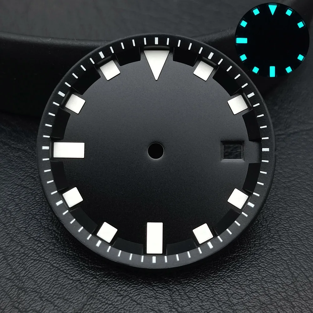 42.5 مللي متر صالح M8215 حركة/القرص الرجال عالية الجودة الصلب حافظة ساعة اكسسوارات سوار حزام صندوق ساعة #5