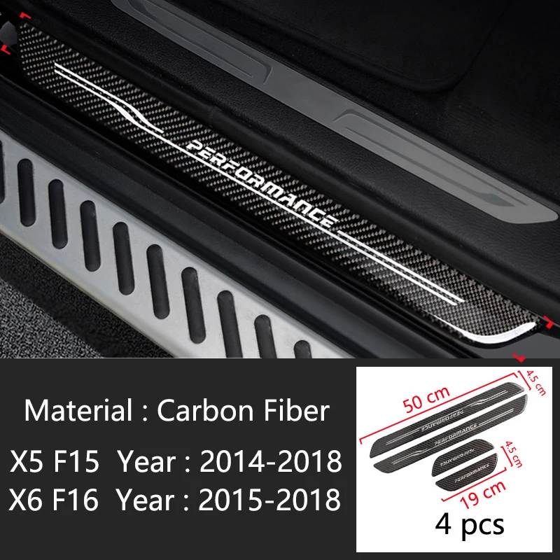 For BMW 8 Series G15 2019-2022 Real Carbon Fiber Door Sill Protector Cover Inter For BMW 8 Series G15 2019-2022 Real Carbon Fiber Door Sill Protector Cover Inter